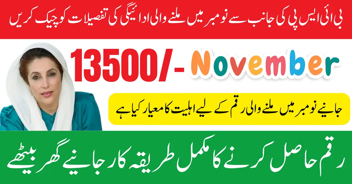 BISP 8171 Eligibility Criteria November 2025 and Payment Disbursement Schedule & Collection Process