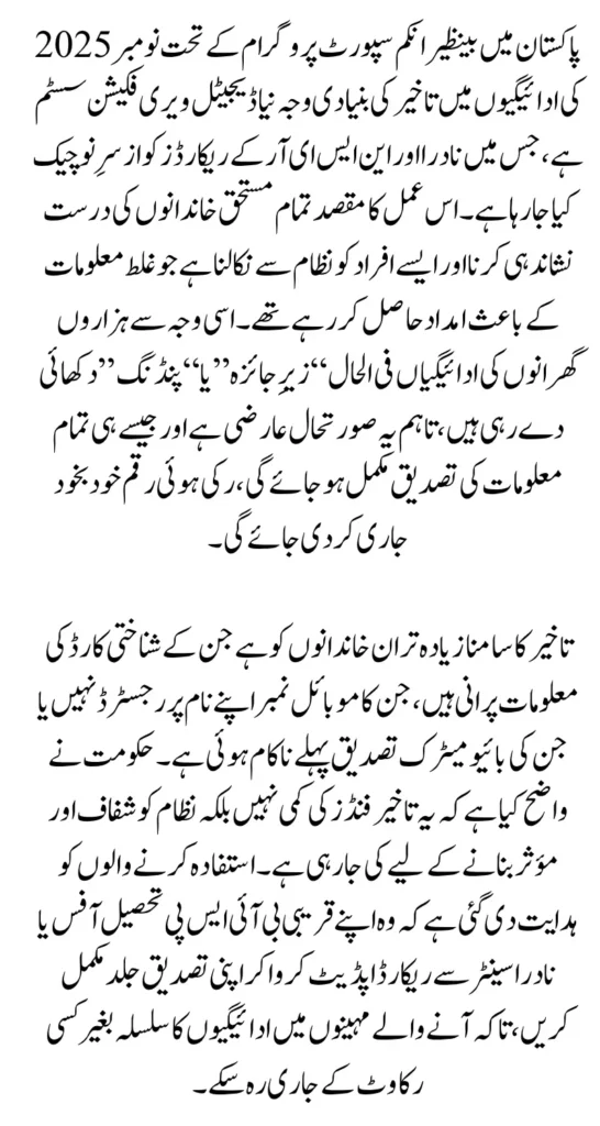 BISP 8171 November 2025 Payments Delayed Complete Verification Details & Full Guide