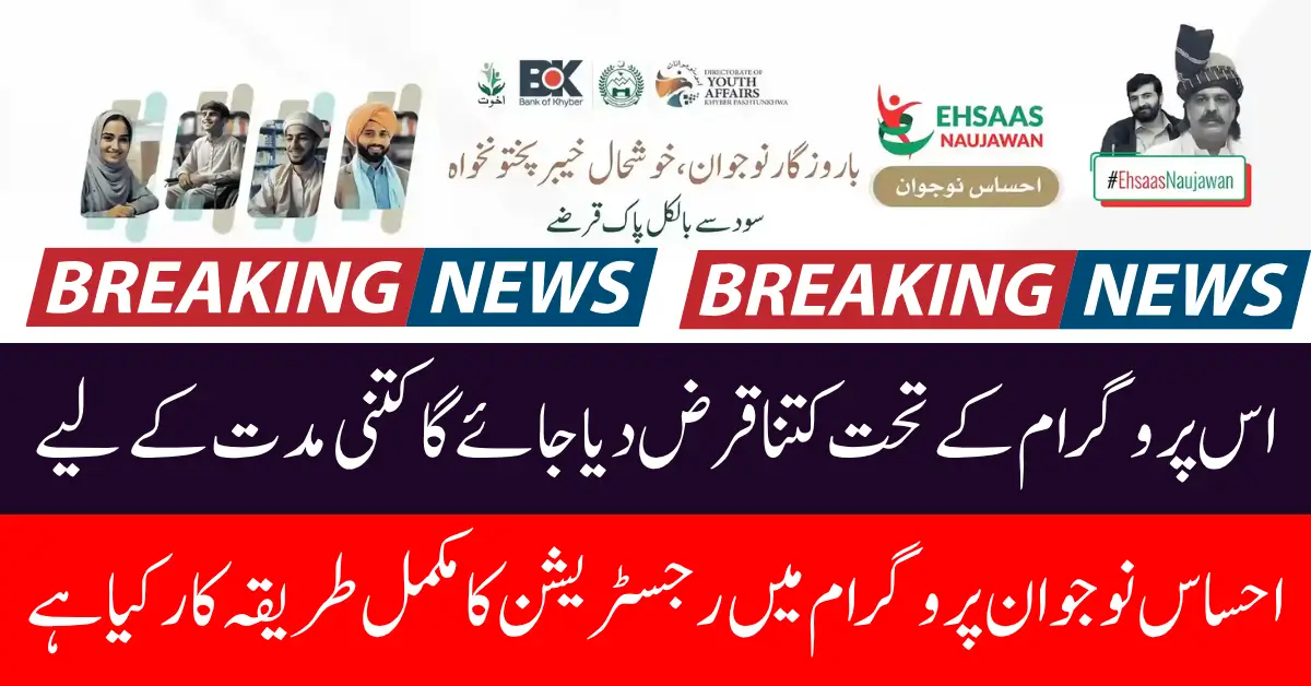 Ehsaas Nojawan Program November 2025 Registration Process and Eligibility Full Guide