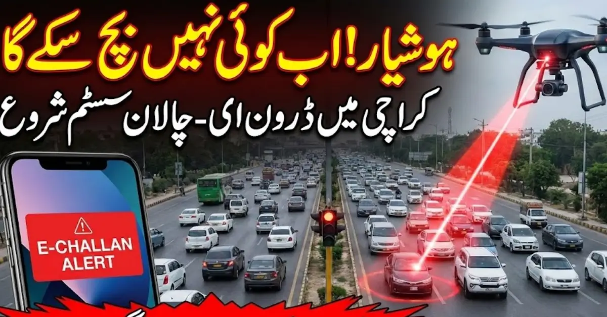 E-Challan Drones System Launch in Karachi Know Full Details Step by Step